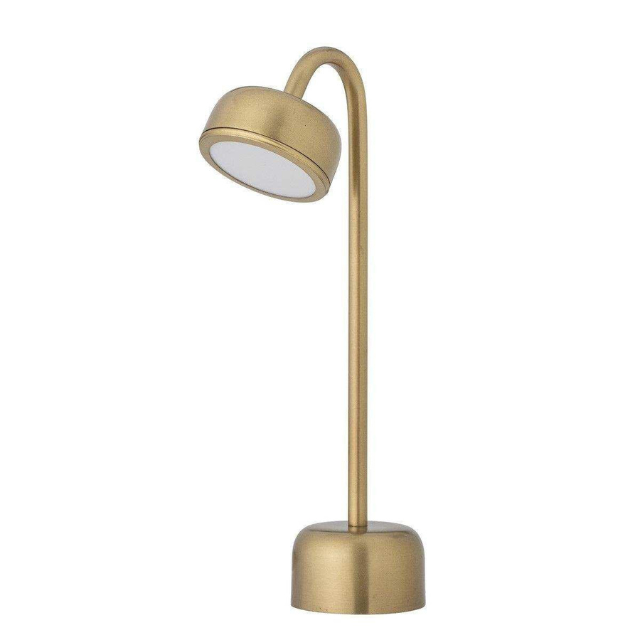 Bloomingville Tragbare Lampe Niko in Gold-Messing, dimmbar und wiederaufladbar, Höhe: 35 cm - Bild 1