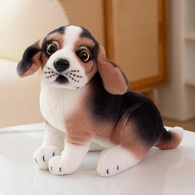 Yiran Health & Beauty Plüschhund Dalmatiner Bulldogge Beagle Chihuahua, Kuscheltier, 20cm - Bild 1