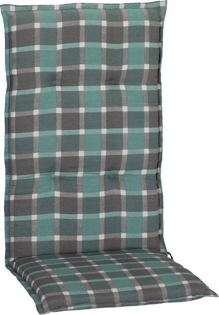 Beo Hochlehner-Saumauflage Büsum Karo in Turquoise, B/H: 50 x 118 cm - Bild 1