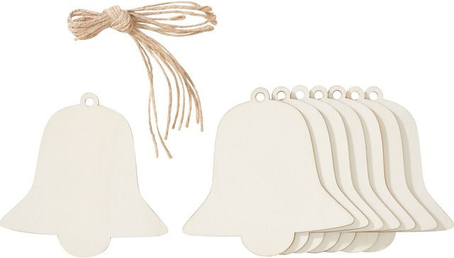 VBS Holz-Anhänger Glocke in Beige aus Sperrholz für Weihnachten - Bild 1