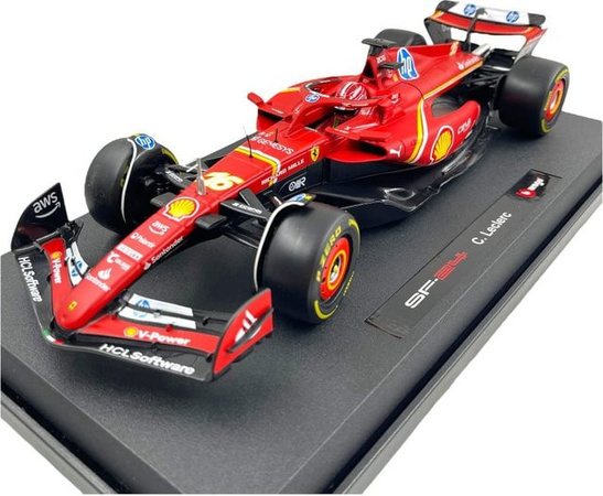 Bburago Ferrari SF-24 Imola Version Leclerc #16 2024 Modellauto Maßstab 1:18