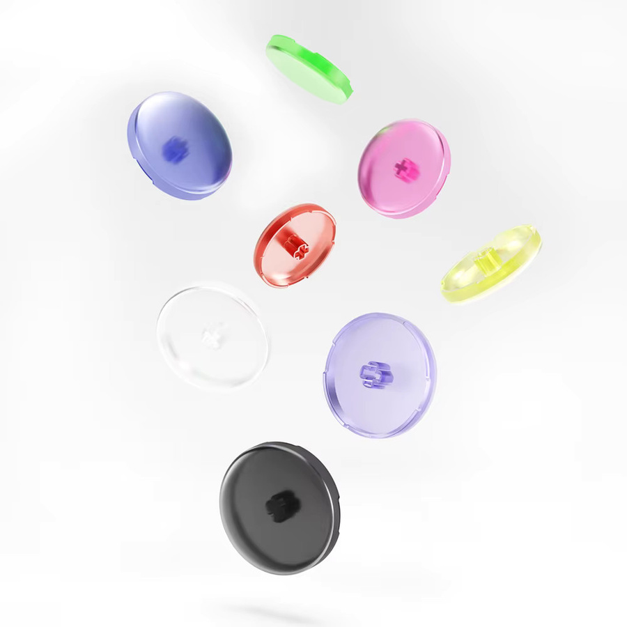 Haute42 Hitbox Tastenkappen für Arcade-Controller, 8 Stück Kreuz-Tastenkappen für LP-Schalter, Pink/Multicolour, Durchmesser: 23,5 mm - Bild 2