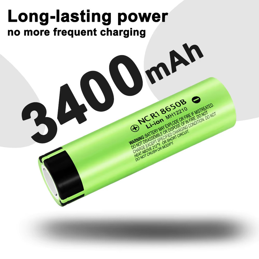 LiitoKala NCR18650B Lithium-Ionen-Akku 3,7 V 3500 mAh in Grün - Bild 2