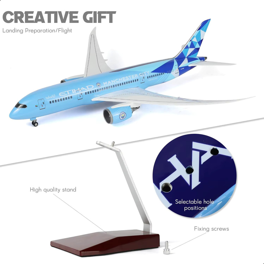 ZOCO Etihad 787 Modellflugzeug, 1/130, für Erwachsene - Bild 1