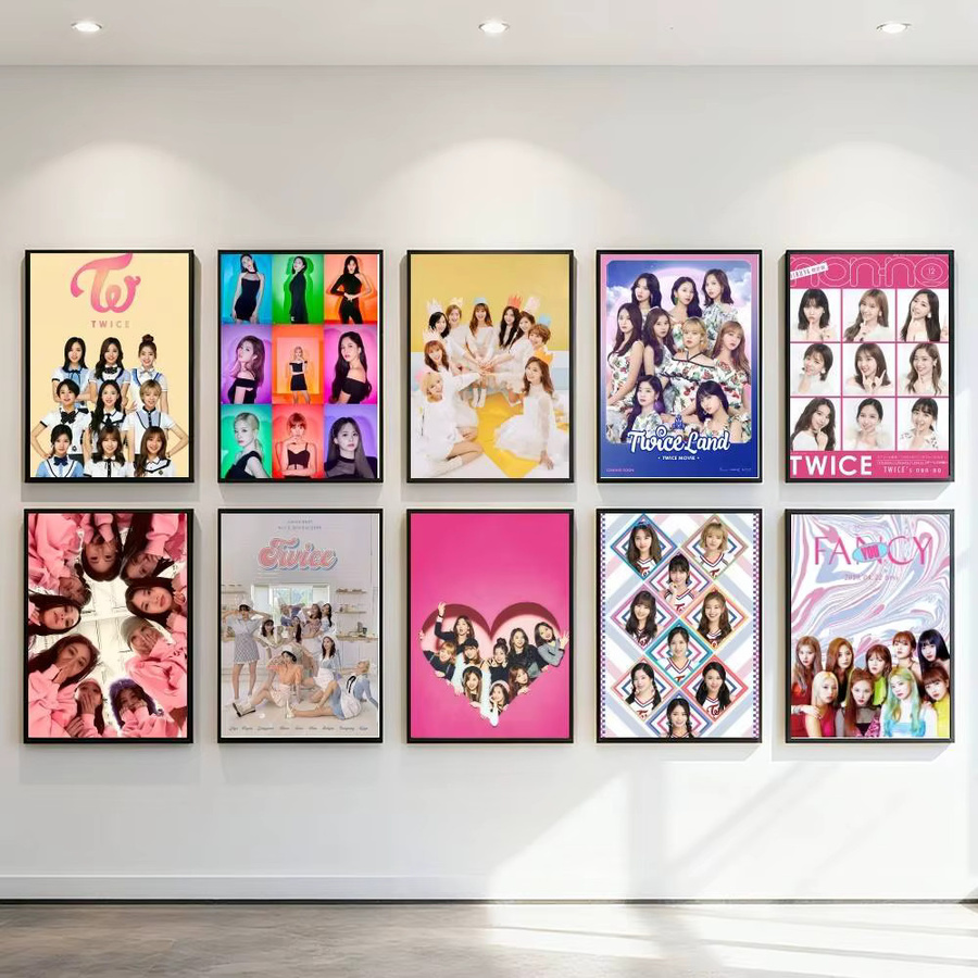 Kayou Kpop Twice Poster Kunstdruck im Anime-Stil, Mehrfarbig, Papier, Rechteckig - Bild 2