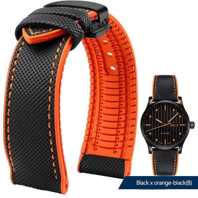 Uhrenarmband Silikon, red, 22mm - Bild 1
