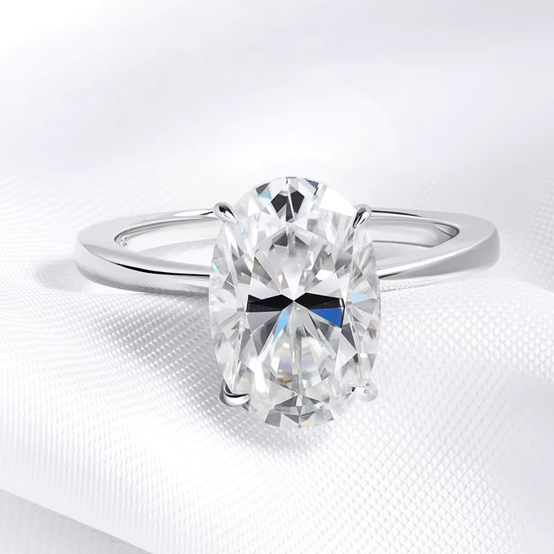 FEOBUR Verlobungsring, Moissanit, 925 Silber, Damen - Bild 2