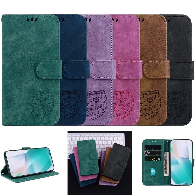 Leder Schutzhülle Stand Flip Wallet Case für Tecno Camon Serie in Pink - Bild 6