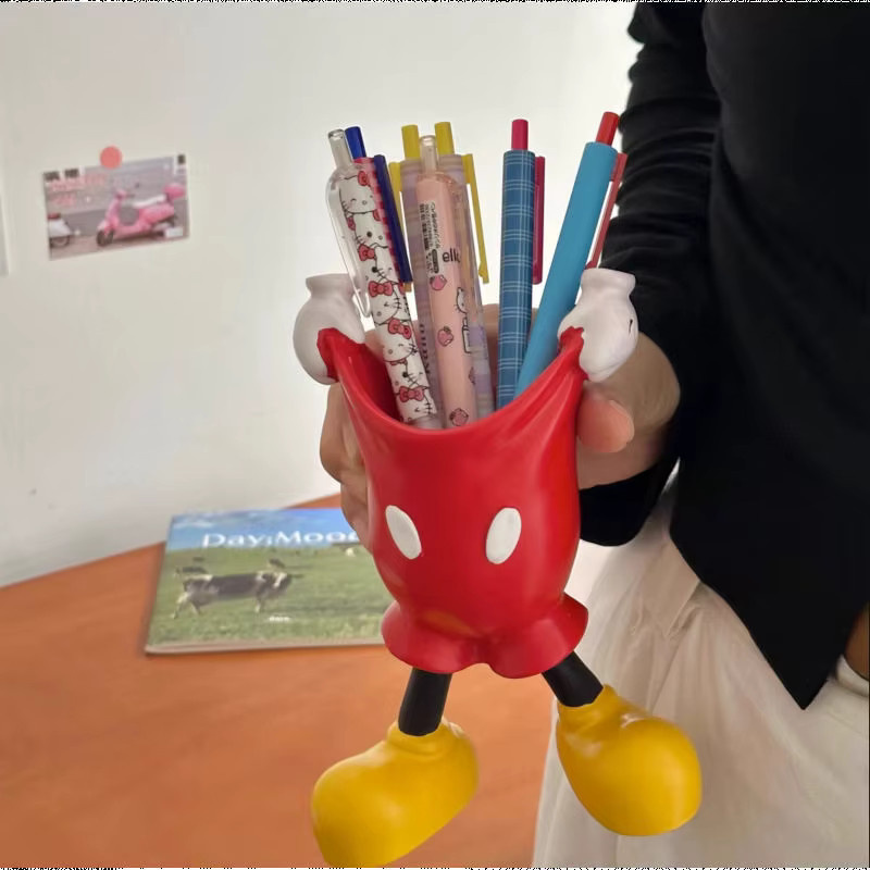 Hot MiQI Cartoon Stifthalter Schreibtisch-Organizer aus Kunststoff in Rot - Bild 3