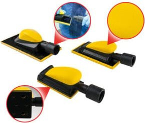 KS Tools Schleif-Handblock-Satz, 3-teilig, gelb - Bild 2