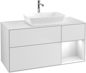 V&B Waschtischunterschrank Finion in Weiß lackiert, Breite: 120 cm, Tiefe: 50,1 cm, Höhe: 50,1 cm - Bild 1