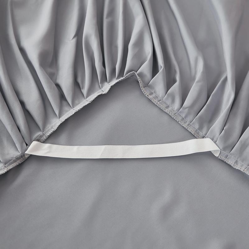 Yiran Furniture Bettvolant Tagesdecke im Prinzessinnenstil aus Mikrofasergewebe, Farbe: Lichtgrau, B x H: 120 x 200 cm - Bild 2
