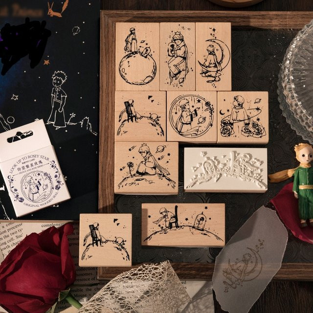 Rosenprinz Holzstempel für Scrapbooking, Kartenherstellung und Bastelbedarf - Bild 1