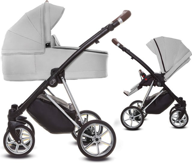 TPFLiving 2in1 Kinderwagen Ultra Stoff Zen mit Chrom Gestell - Bild 1