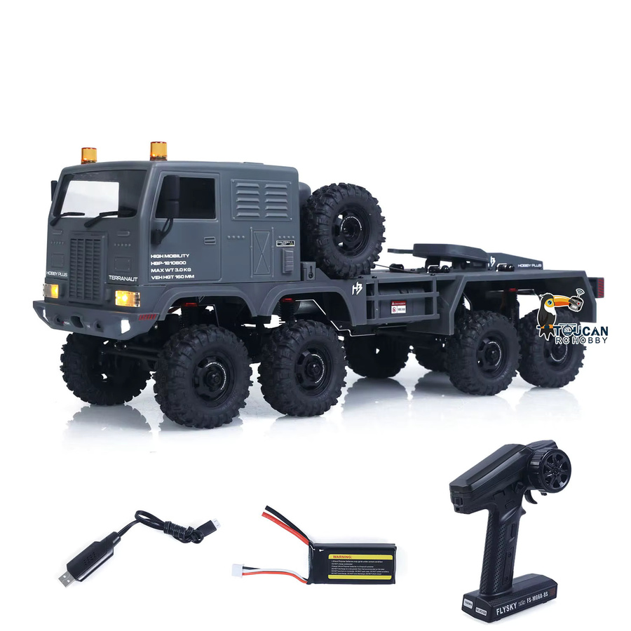 TOUCAN RC HOBBY Militär-LKW 8X8, RC Offroad-Auto, 1:18, Metallchassis, grün - Bild 3