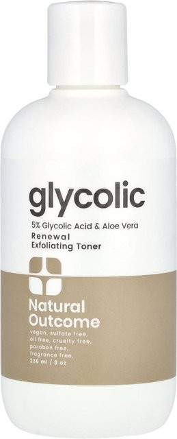 Natural Outcome Glycolic Renewal Exfoliating Toner, AHA, 235 ml, Unisex - Bild 1