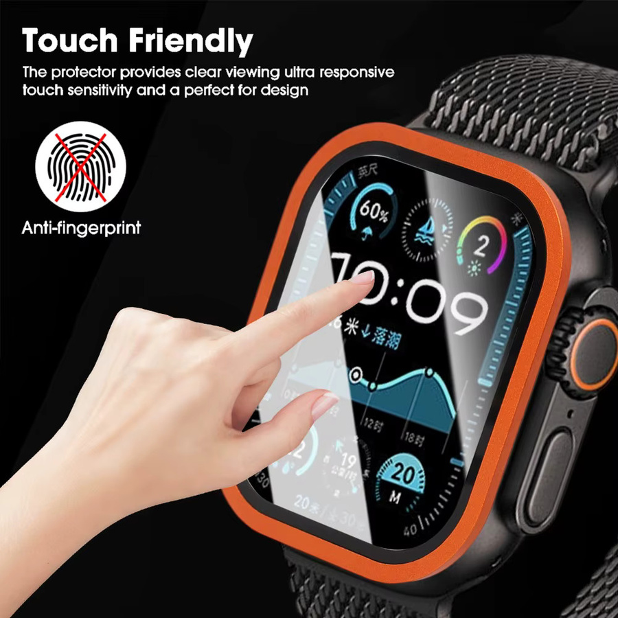 BAPPSUS Displayschutz Titanlegierung, gehärtetes Glas, Apple Watch Ultra 49 mm, Unisex - Bild 5