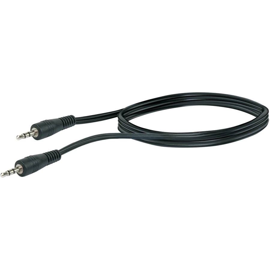 Schwaiger Audio Anschlusskabel Schwarz mit 3,5 mm Jack, Länge: 0,75 m - Bild 2