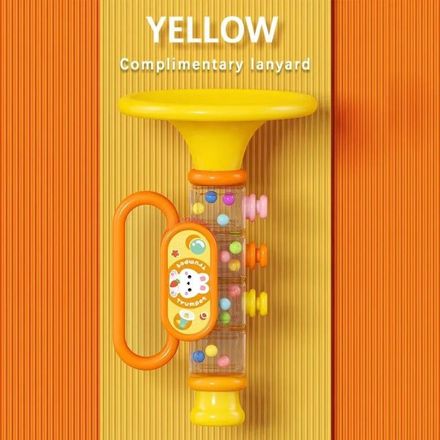 Yiran toy Cartoon-Kaninchen Trompete, Musikinstrument, Gelb, ab 3 Jahre - Bild 1