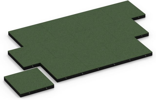 WARCO Fallschutzplatte Grasgrün B/T/H: 50 x 50 x 6 cm - Bild 1