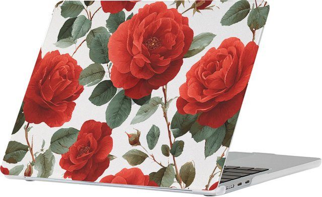 EGYAL Laptop-Hülle mit Rosen-Print für MacBook Pro und MacBook Air, Multicolor - Bild 1