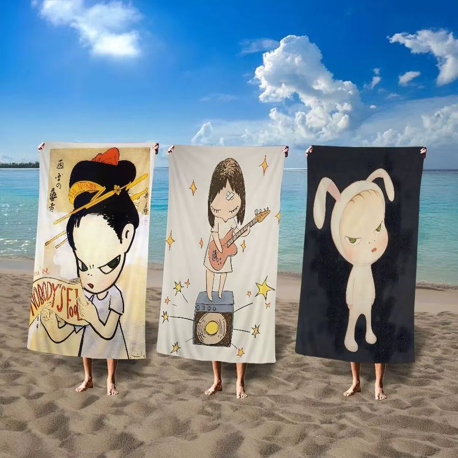 Yoshitomo Nara Dream Doll Mikrofaser-Strandtuch Multicolor, schnelltrocknendes Reisehandtuch für Pool und Yoga - Bild 4