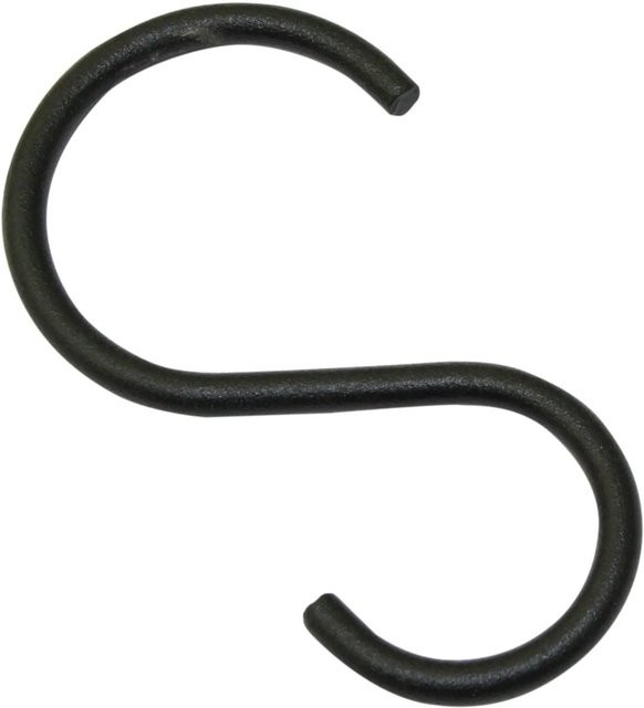 Gardinia S Industrial Home Haken aus Metall in Schwarz Ø 25 mm 10 Stück - Bild 1