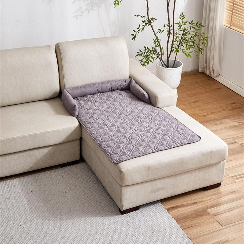 Schmutzabweisende Sofamatte für Haustiere, gesteppt und rutschfest, Couchbezug für Hunde und Katzen, waschbar, B/T: 75 x 75 cm - Bild 1