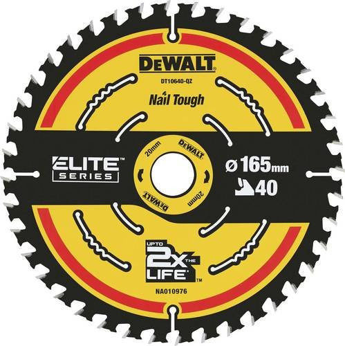 DeWalt Kreissägeblatt DT10640-QZ in Multicolor, Durchmesser: 165 mm - Bild 1