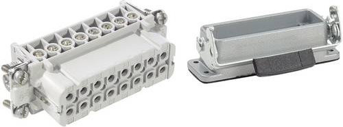 LAPP Steckverbinder-Set EPIC KIT H-A 16 75009632 in Grau mit 16 + PE Schrauben - Bild 1