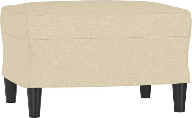 vidaXL Fußhocker Creme aus Stoff Modell 1 B/T/H: 60 x 50 x 41 cm - Bild 1