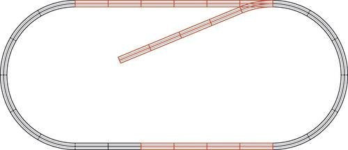 Roco geoLINE 61101 Ergänzungs-Set, H0, mit Bettung