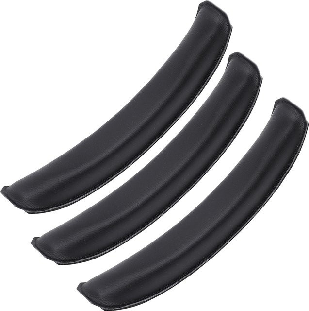 3er-Set Kopfhörer Ersatz Stirnband Polster aus weichem Proteinleder für Sony W820NB in Schwarz - Bild 1