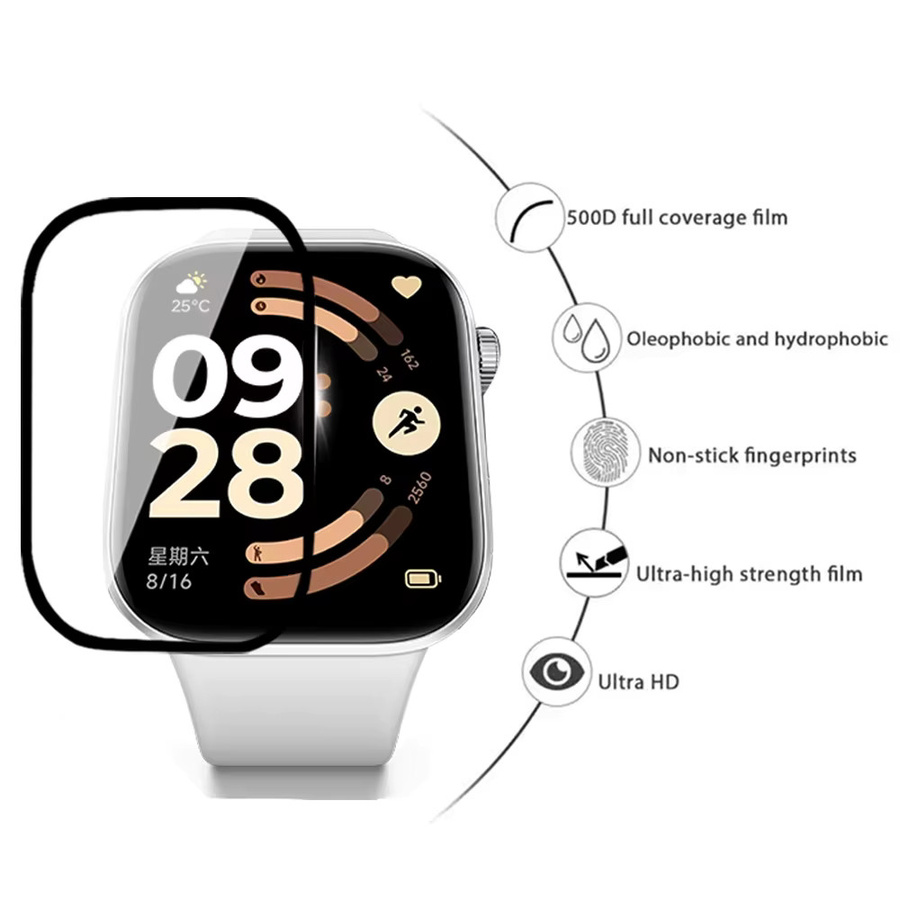 Xiaomi Displayschutzfolie für Redmi Watch 6, transparent, Unisex - Bild 3