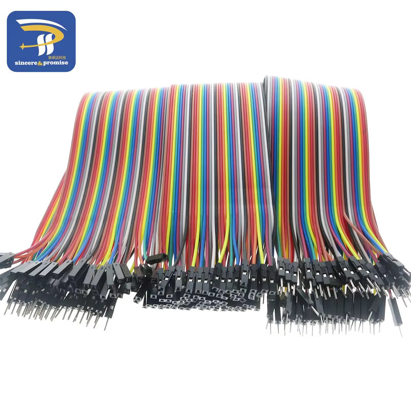 Dupont-Linie DIY-Kit mit 120 Stück Überbrückungskabel in Multicolor: Männlich-zu-Männlich, Männlich-zu-Weiblich und Weiblich-zu-Weiblich mit 30 cm Länge - Bild 2