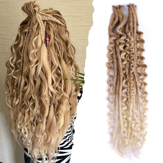 DinDong Dreadlocks Haarverlängerungen, 24 Zoll, synthetisch, Damen - Bild 1