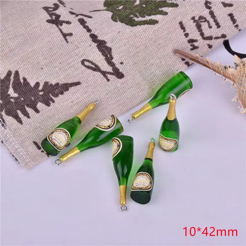 MRHUANG Charms, Prosecco Champagner Flasche, Harz, Damen - Bild 2