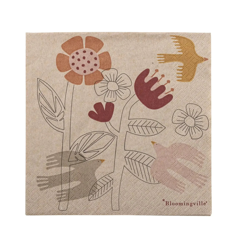 Bloomingville Papierservietten Vivielle in Beige - Bild 1