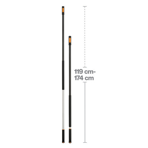 Fiskars QuikFit Teleskopstiel in Schwarz aus Aluminium und Kunststoff - Bild 3