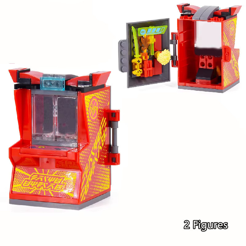 HOVFELER Ninjago Ninja Retro Mini Arcade Spielkonsole Bausteine - Bild 2