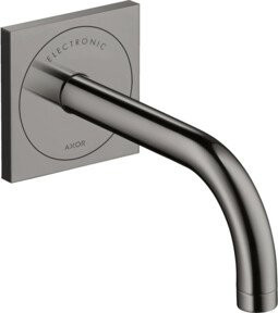 Hansgrohe Axor Uno UP Elektronischer Waschtischmischer mit Sensor, Wandmontage, Schwarz, Ausladung: 16,5 cm - Bild 1