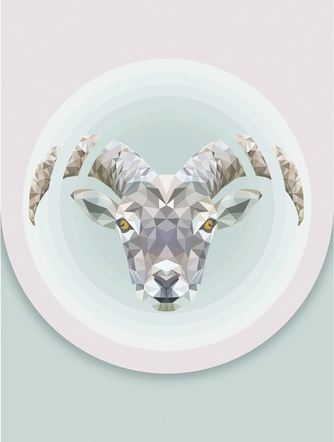 Komar Wandbild Capricorn Paper Poster Multicolor B: 30 cm, H: 40 cm - Bild 1