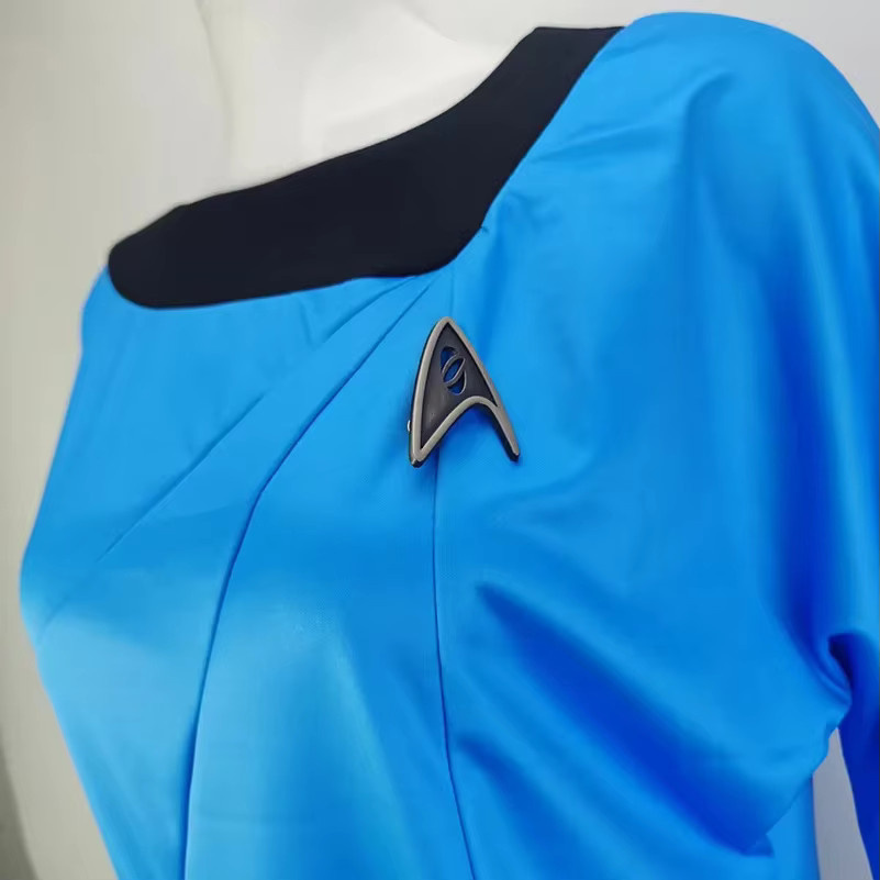Cosfans Star Trek Cosplay Uniform, Kleid, Rot Gelb Blau - Bild 3