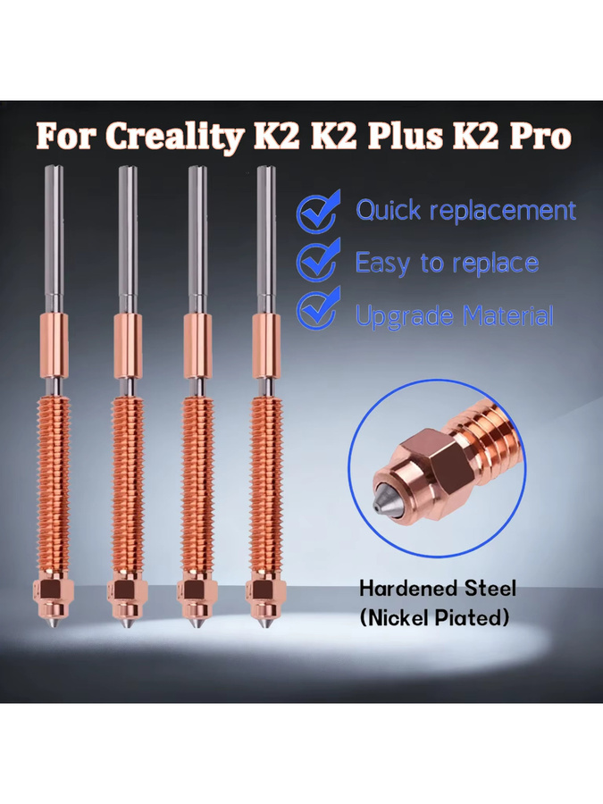 Creality Düsen-Kit für K2, K2 Plus und K2 Pro mit Schnellwechsel-Funktion aus Metall für Hi Hotend 3D-Drucker Zubehör - Bild 3