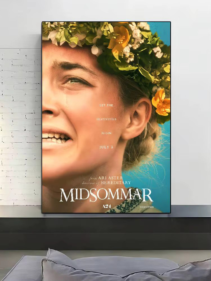M-Midsommar-r Movies selbstklebendes Wandkunst-Poster aus Leinwand in Mehrfarbig für deine Heimdekoration - Bild 7