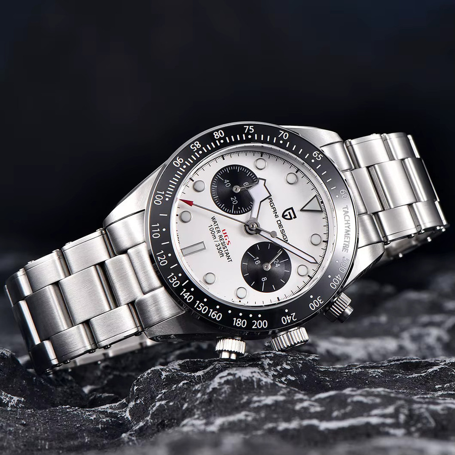 PAGANI DESIGN Chronograph, Quarz, Edelstahl, Saphirglas, Herren - Bild 3