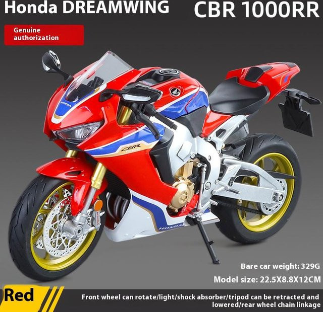 Honda CBR1000RR Speed, Motorrad Diecast, 1:9, mit Licht und Sound, ab 14 Jahren - Bild 1