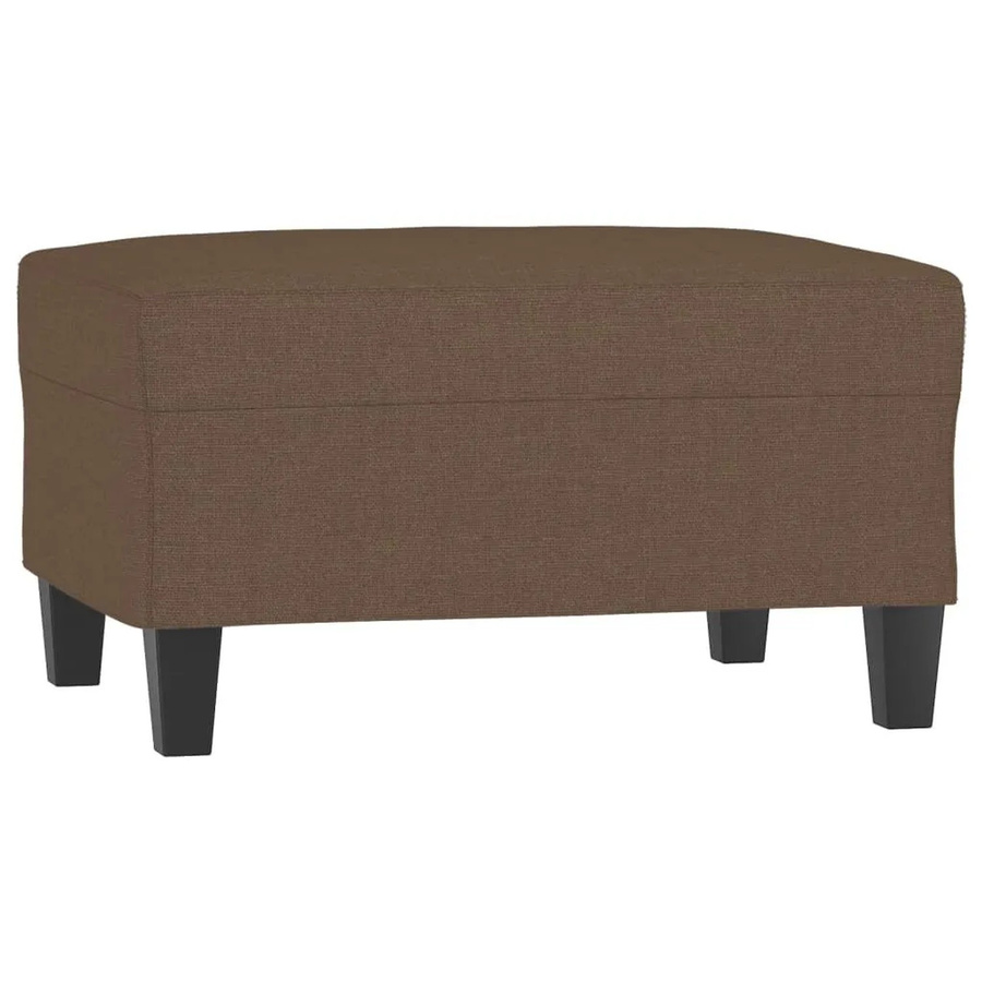 vidaXL Fußhocker Braun mit Stoffbezug, B/T/H: 70 x 55 x 41 cm - Bild 2