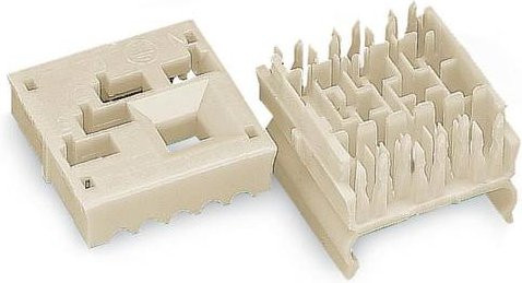 WAGO Verbindungsklemme starr für 1.5-2.5mm² Polzahl 5 in Weiß und Beige - Bild 1