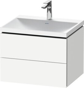 Duravit L-Cube Möbelwaschtisch in Weiß mit 2 Schubladen, B/T/H: 60 x 48 x 48 cm - Bild 1